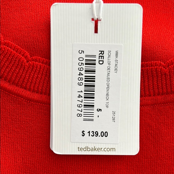 Ted Baker Women's Red Sleeveless Top NWT - Picture 7 of 9